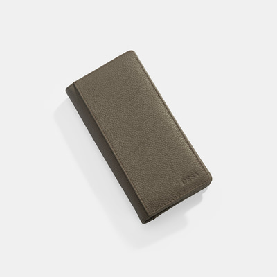 Erkek Gri Deri Cüzdan
