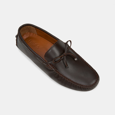 Erkek Kahve Bağcık Detaylı Deri Loafer