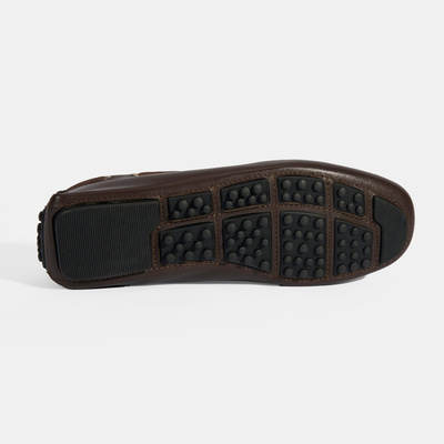 Erkek Kahve Bağcık Detaylı Slip-On Deri Loafer