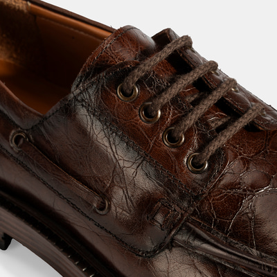 Erkek Kahve Bağcıklı Deri Günlük Ayakkabı