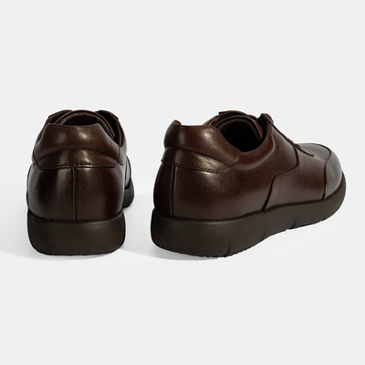 Erkek Kahve Bağcıklı Günlük Deri Ayakkabı