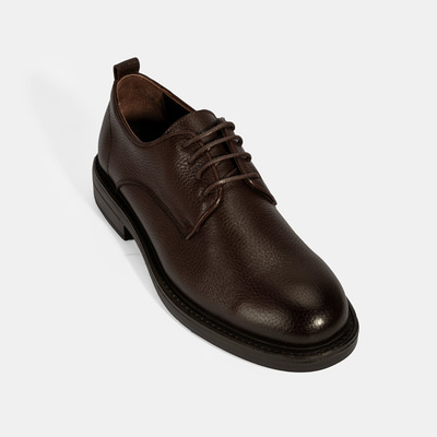 Erkek Kahve Bağcıklı Günlük Deri Ayakkabı
