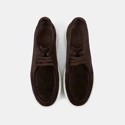 Erkek Kahve Bağcıklı Süet Deri Günlük Ayakkabı