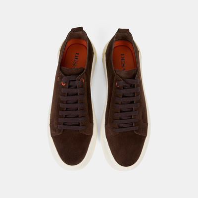 Erkek Kahve Bağcıklı Süet Spor Ayakkabı
