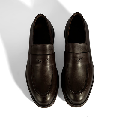 Erkek Kahve Deri Loafer