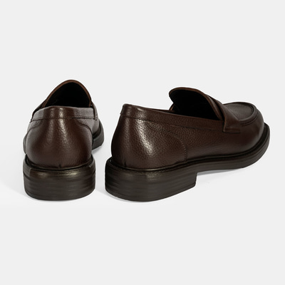 Erkek Kahve Deri Loafer