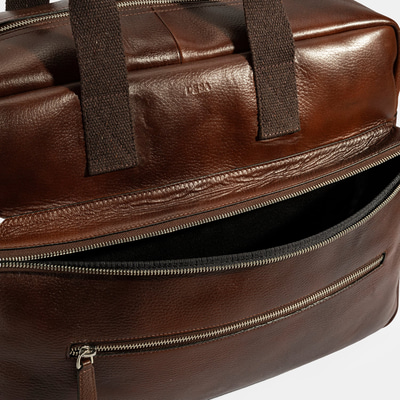 Erkek Kahve Deri Seyahat Çantası