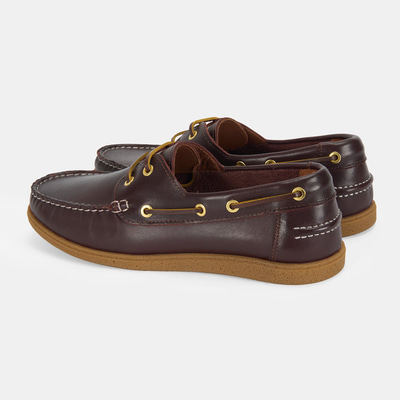 Erkek Kahve Deri Tekne Günlük Ayakkabı