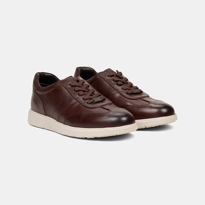 Erkek Kahve DesaComfort Deri Sneaker