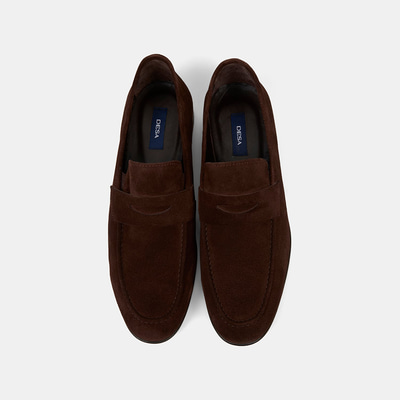 Erkek Kahve Klasik Süet Loafer