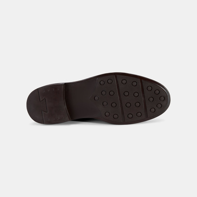 Erkek Kahve Lastik Detaylı Deri Bot