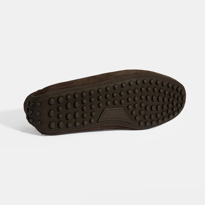 Erkek Kahve Slip-On Süet Loafer