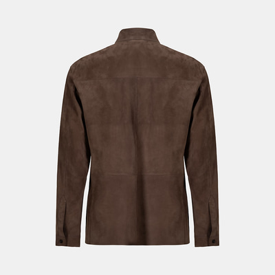 Erkek Kahve Süet Gömlek