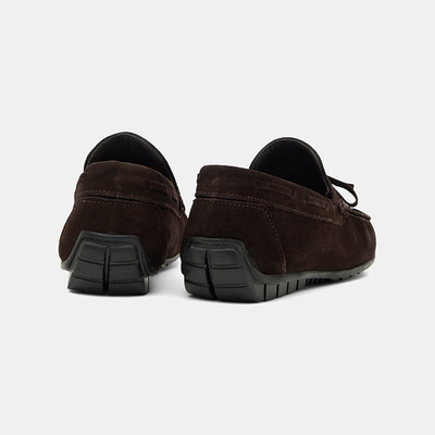 Erkek Kahverengi Bağcık Detaylı Süet Loafer