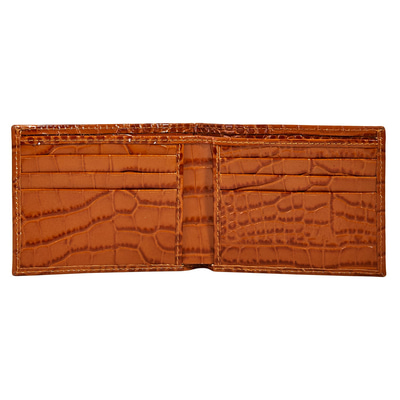 Erkek Kroko Baskılı Deri Cüzdan