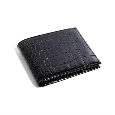 Erkek Kroko Baskılı Deri Cüzdan