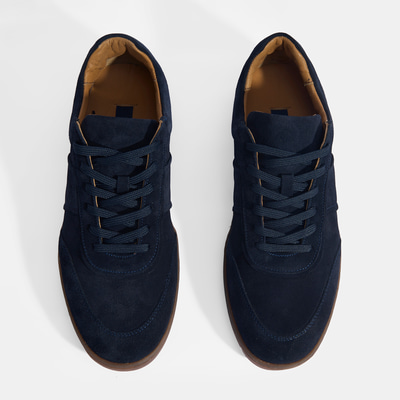 Erkek Lacivert Bağcıklı Süet Günlük Ayakkabı