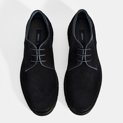 Erkek Lacivert Bağcıklı Süet Günlük Ayakkabı