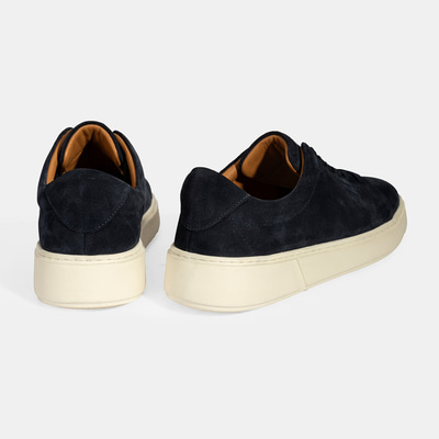 Erkek Lacivert Bağcıklı Süet Spor Ayakkabı