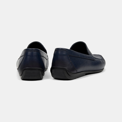 Erkek Lacivert Püskül Detaylı Deri Loafer
