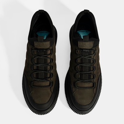 Erkek Siyah Bağcıklı Nubuk Deri Günlük Ayakkabı