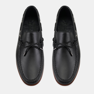 Erkek Siyah Deri Loafer