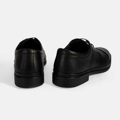 Erkek Siyah DesaComfort Bağcıklı Deri Ayakkabı