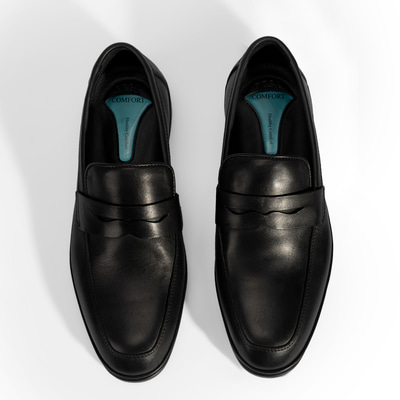 Erkek Siyah DesaComfort Deri Loafer