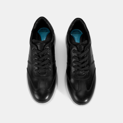Erkek Siyah DesaComfort Deri Sneaker