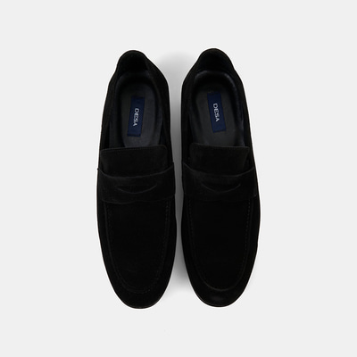 Erkek Siyah Klasik Süet Loafer