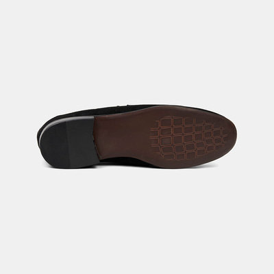 Erkek Siyah Klasik Süet Loafer