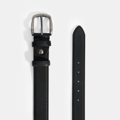 Erkek Siyah Spor Deri Kemer