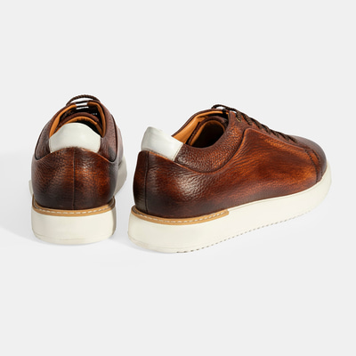 Erkek Taba Bağcıklı Günlük Deri Ayakkabı