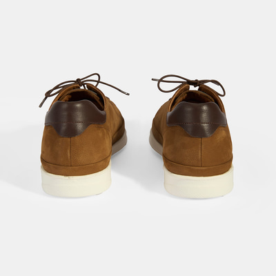 Erkek Taba Deri Bağcıklı Günlük Ayakkabı