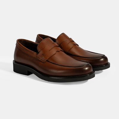 Erkek Taba Deri Loafer