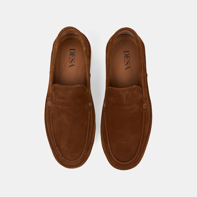 Erkek Taba Süet Deri Loafer