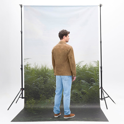 Erkek Taba Uzun Kollu Gömlek Yaka Süet Ceket