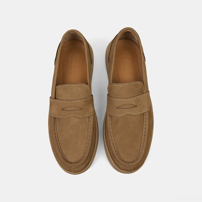 Erkek Vizon Nubuk Deri Loafer