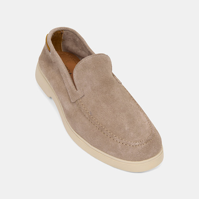 Erkek Vizon Süet Deri Loafer