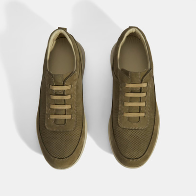 Erkek Yeşil DesaComfort Nubuk Deri Günlük Ayakkabı