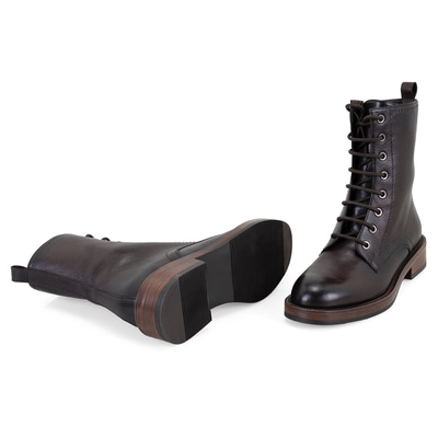 Etira Kahve Kadın Deri Bot