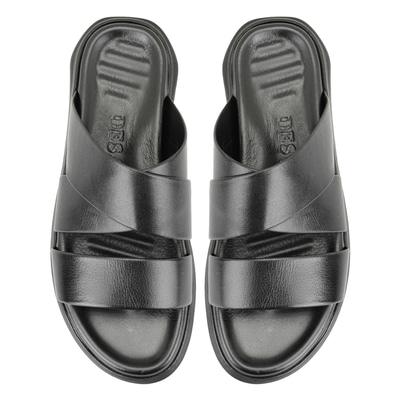 Evelin Siyah Erkek Deri Terlik