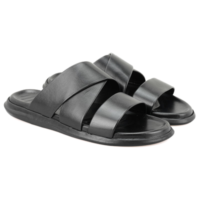 Evelin Siyah Erkek Deri Terlik