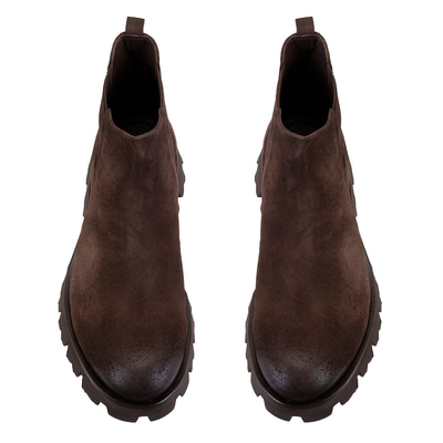 Everet Kahve Erkek Lastikli Deri Chelsea Bot