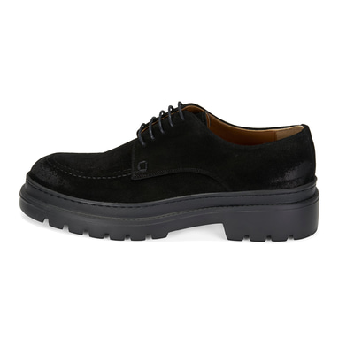 Fabian Siyah Erkek Süet Deri Günlük Ayakkabı