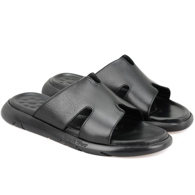 Fabiola Siyah Erkek Deri Terlik