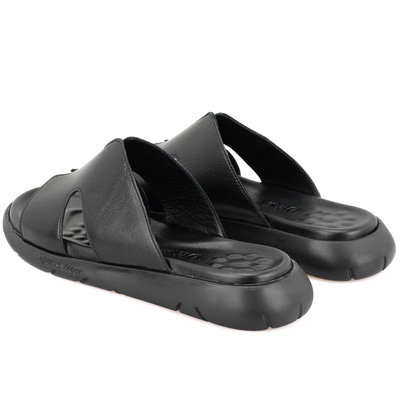 Fabiola Siyah Erkek Deri Terlik