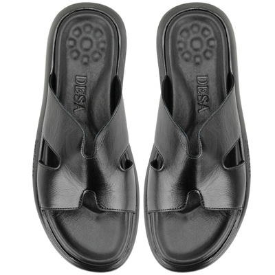 Fabiola Siyah Erkek Deri Terlik