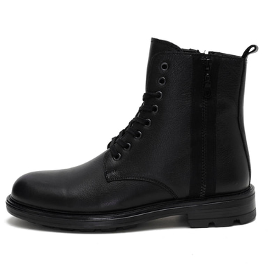 Fausta Siyah Erkek Deri Bot