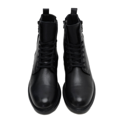 Fausta Siyah Erkek Deri Bot